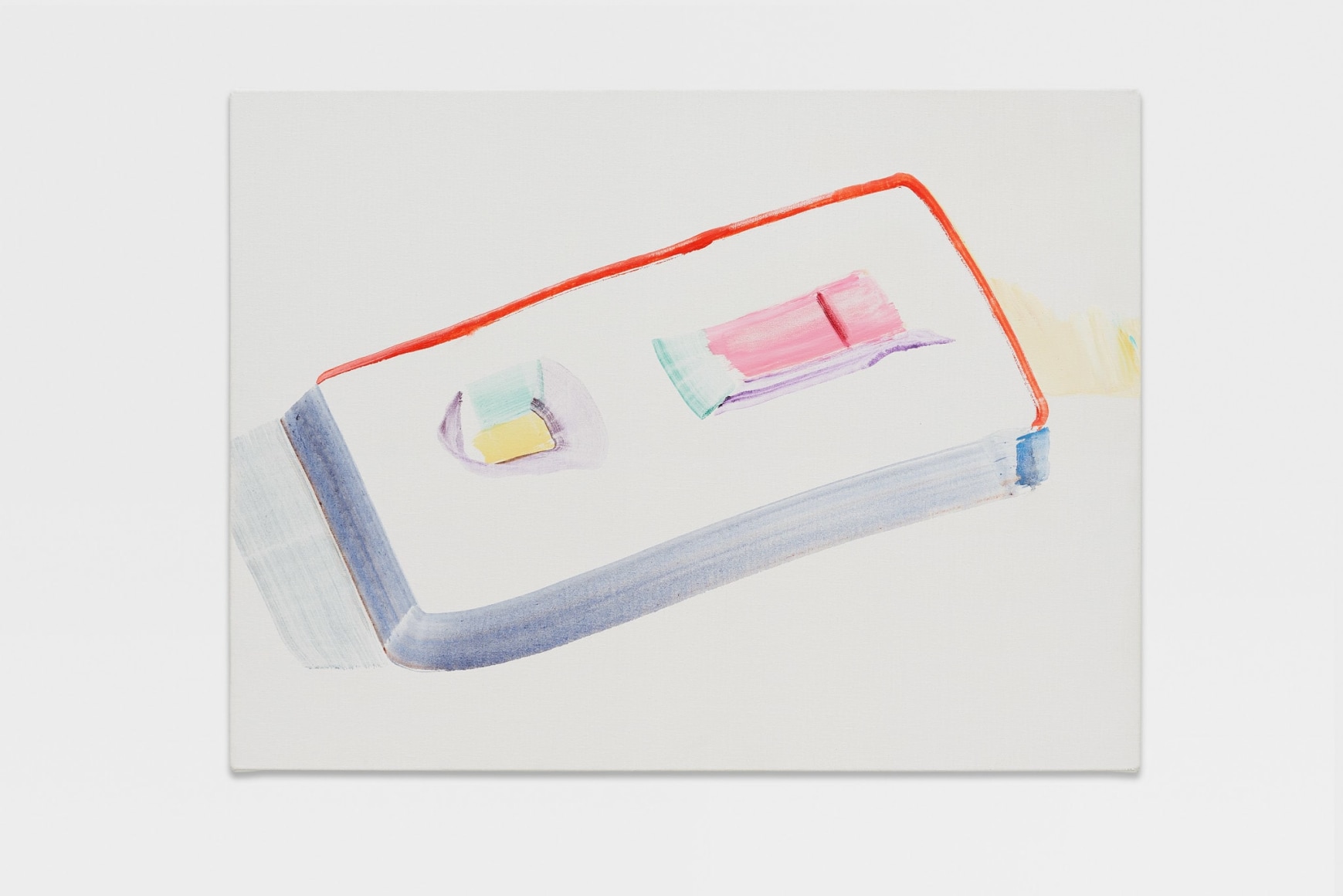 Gerlind Zeilner Test, 2022 Signed on the back egg tempera and oil on canvas 23 5/8 x 31 1/2 in 60 x 80 cm (GZE22.016)