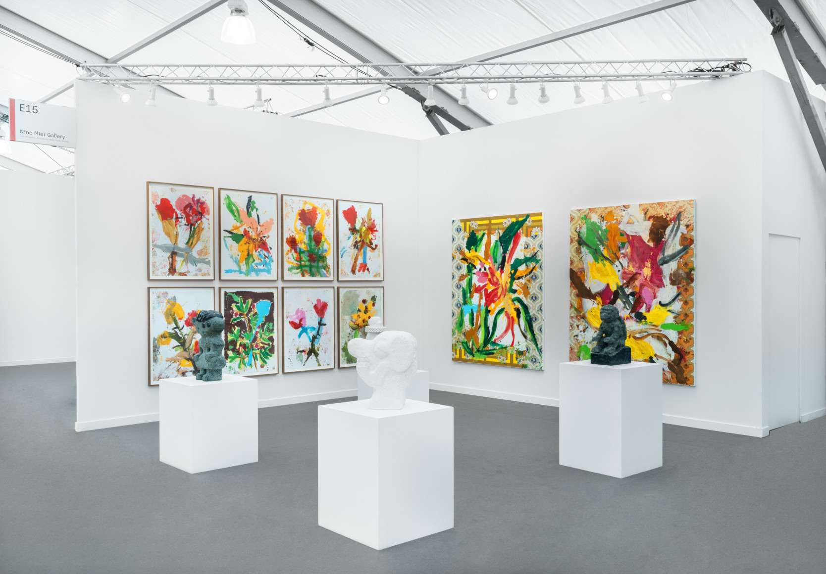 Installation view of FRIEZE LA 2023, Nino Mier Gallery | Booth E15 (February 16-19, 2023)