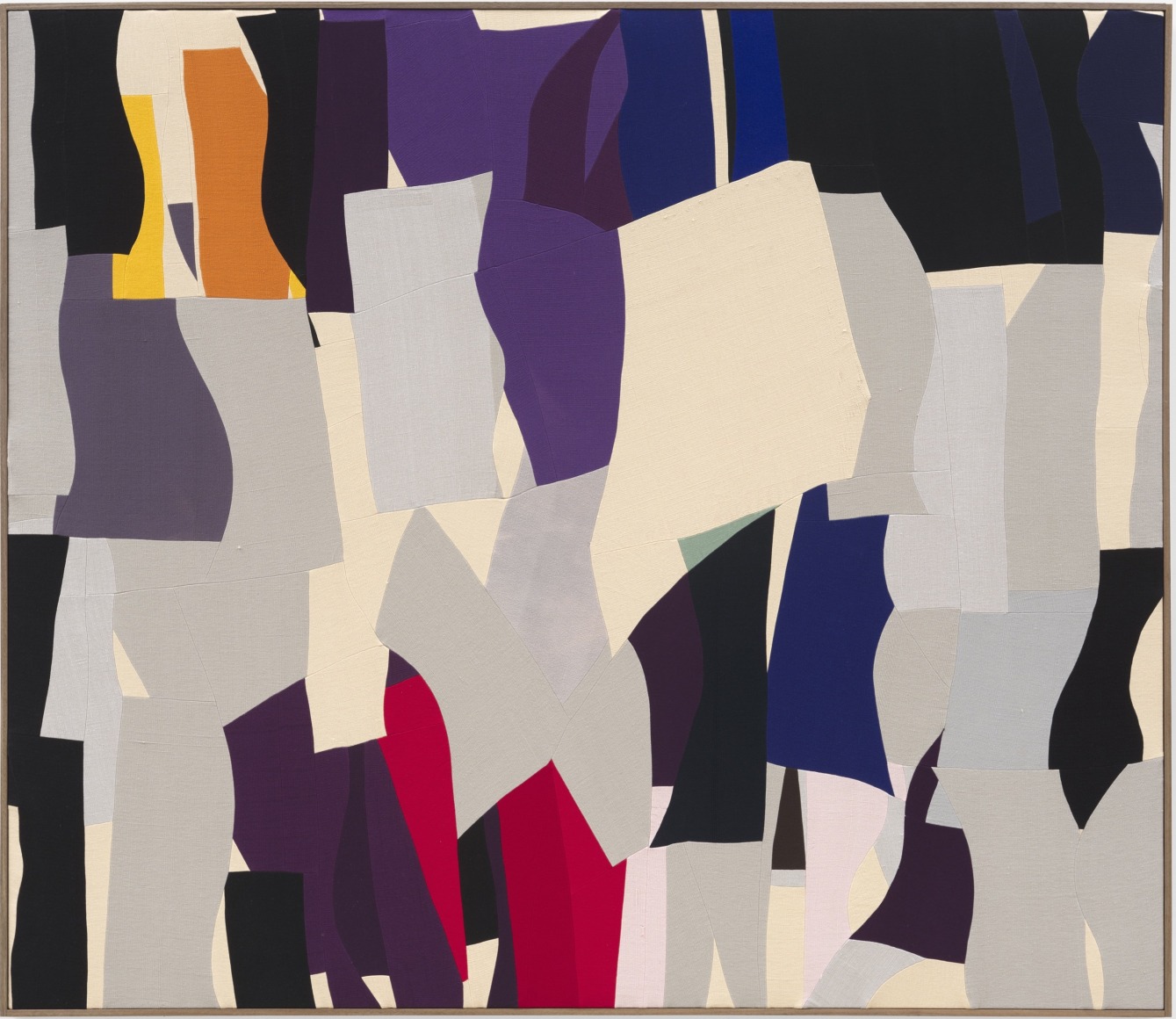 Ethan Cook Free Hand, 2025 Signed and dated on verso Hand-woven cotton 76 x 88 in (framed) 193 x 223.5 cm (framed) (ECO25.008)