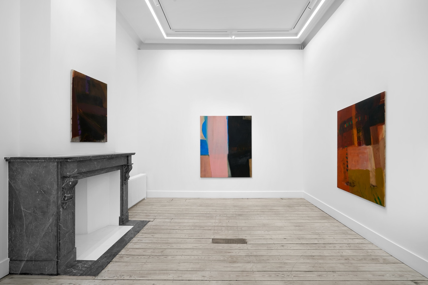Installation view of Albert Irvin, Albert Irvin: Early Works from the '60s, Nino Mier Gallery, Brussels, October 24 – December 20, 2025