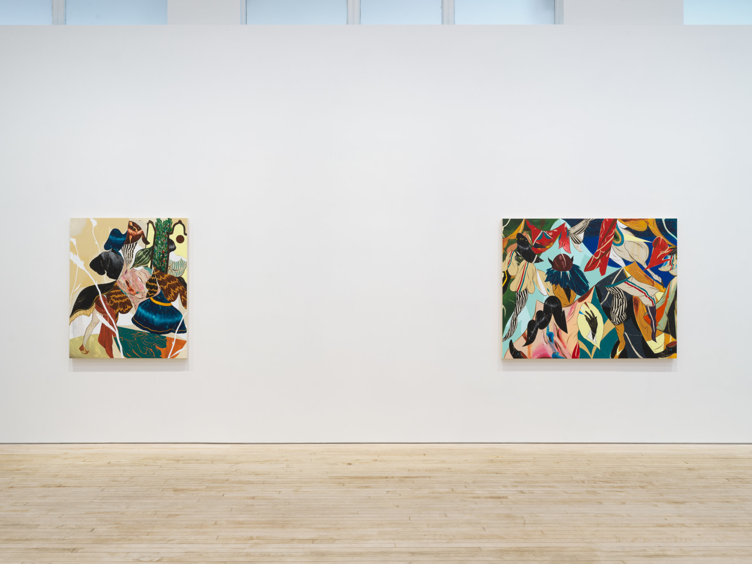 Installation view of Kenichi Hoshine, And There Came a Storm Beneath a Cutthroat Moon, Nino Mier Gallery, Tribeca, May 16 – June 14, 2025