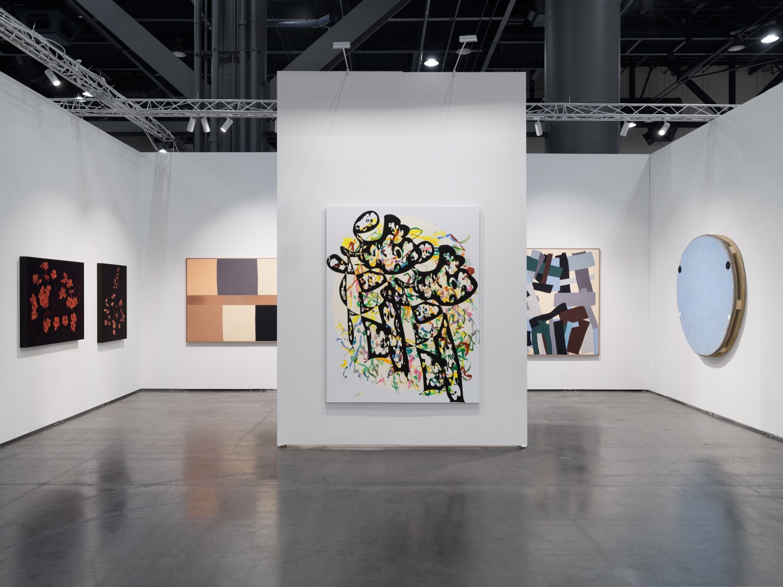 Installation view of Untitled Houston, Nino Mier Gallery, Booth #A23 (September 18 - 21, 2025)
