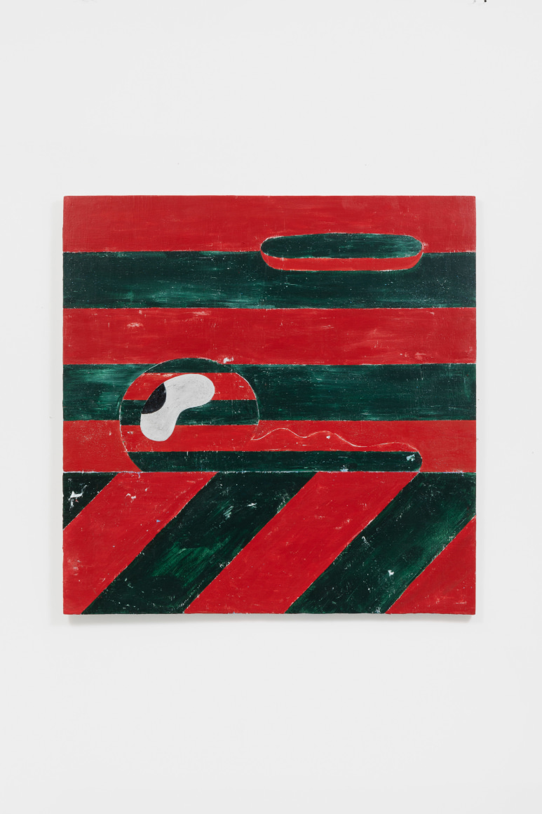 Nel Aerts Deadly, 2021 Acrylic and glitter on wood 48 7/8 x 48 1/8 in 124 x 122 cm (NAE21.008)
