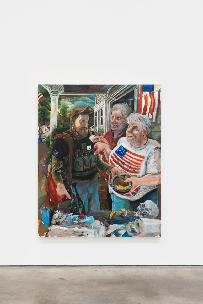 Celeste Dupuy-Spencer Bones, 2022 Oil on linen 75 1/8 x 60 in 190.8 x 152.4 cm (CDS22.004)