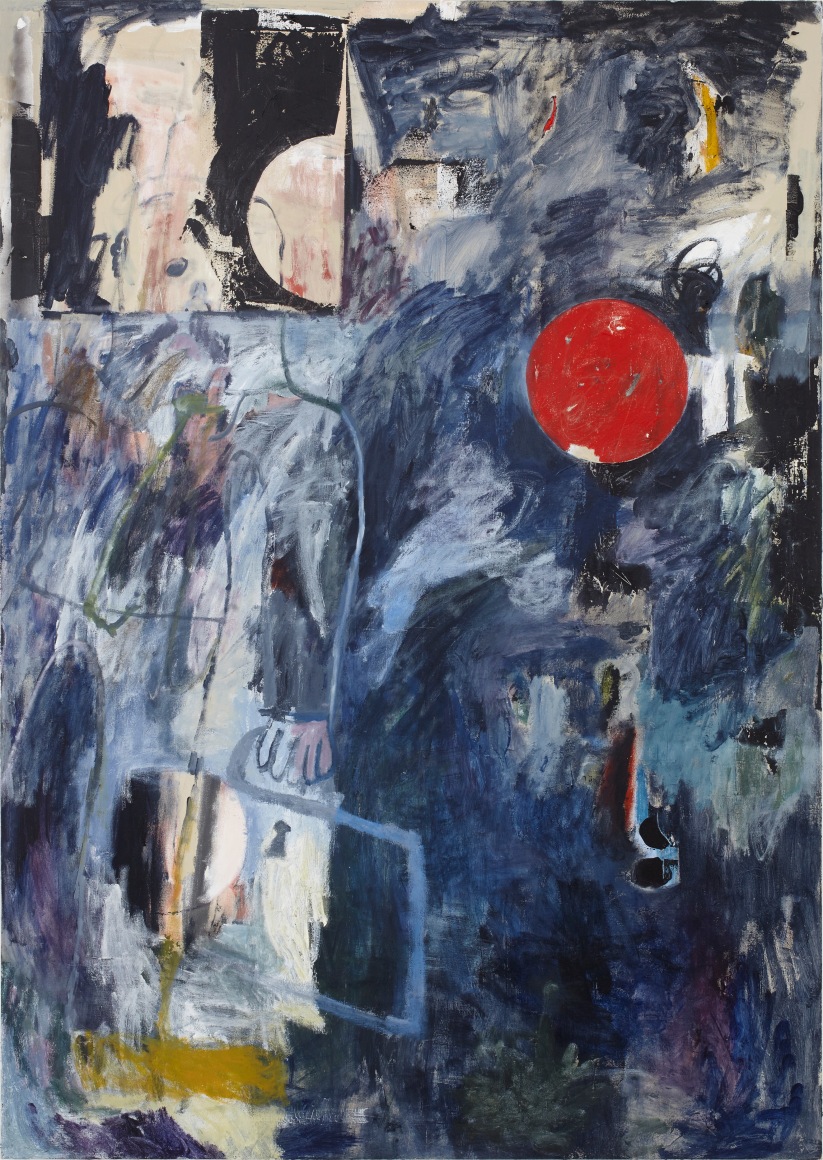 Ted Gahl Commuter (Twain '89), 2015 acrylic, oil, graphite, colored pencil, and enamel on canvas 84 x 60 in 213.4 x 152.4 cm (TG15.001)