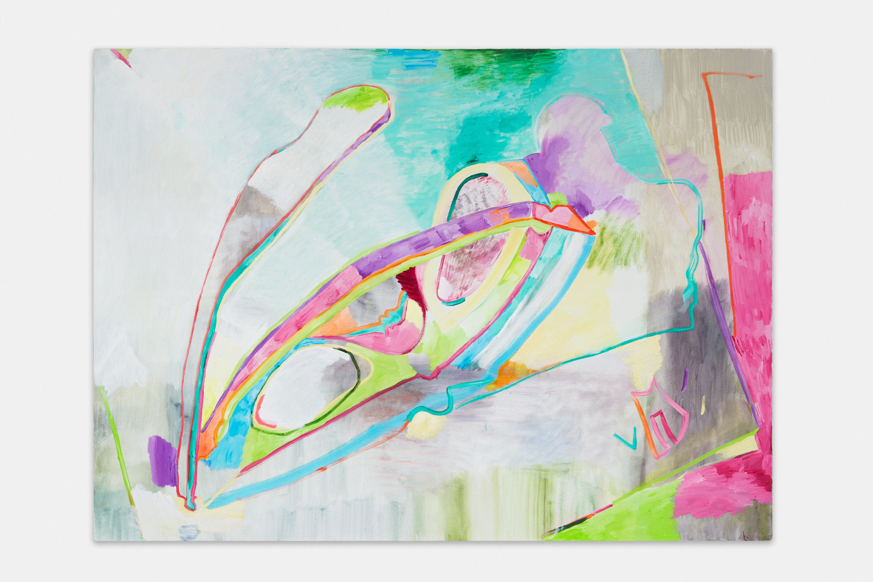 Gerlind Zeilner Brille, 2019 Egg tempera and oil on canvas 63 x 86 5/8 in 160 x 220 cm (GZE20.001)