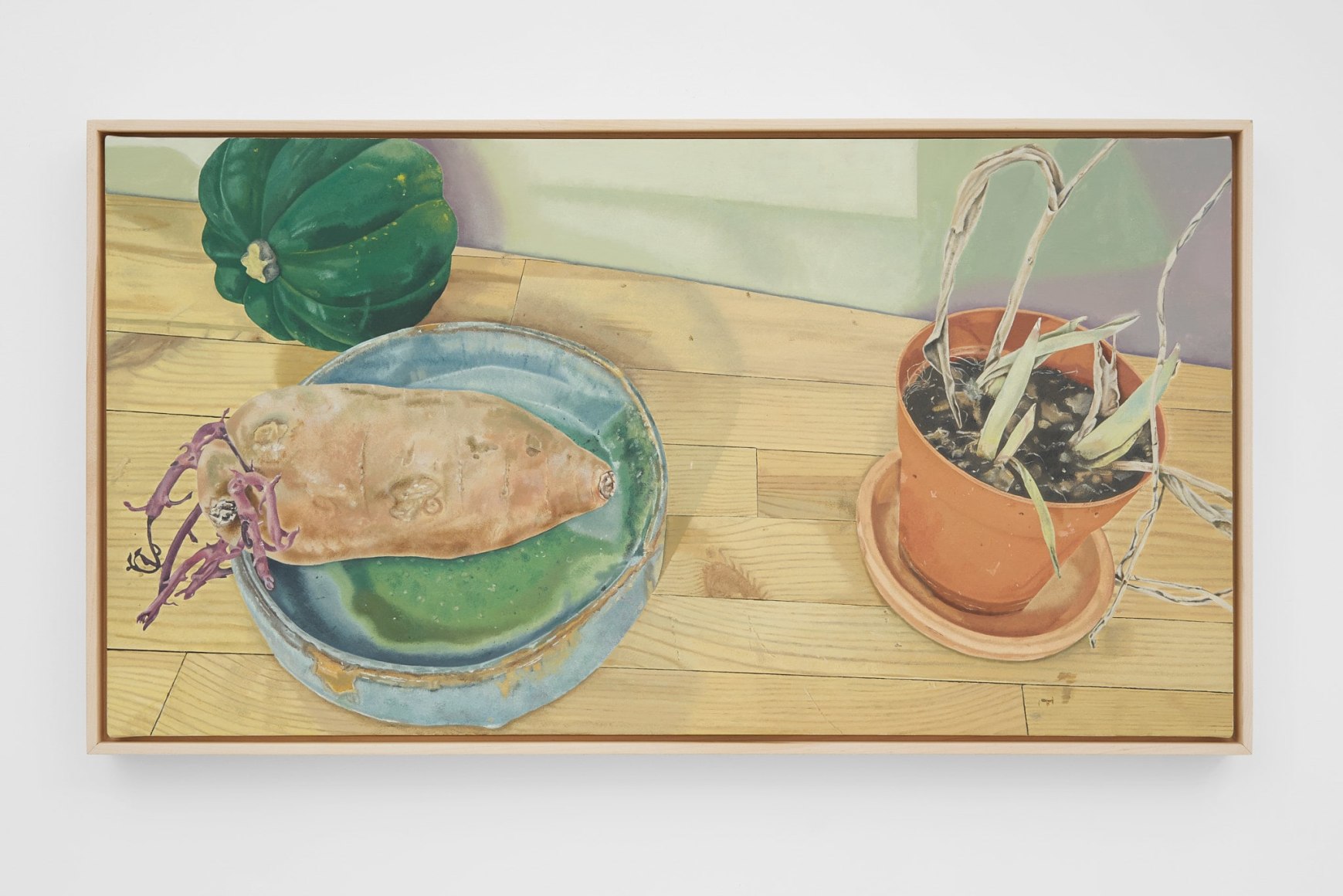 Michael Cline Golgotha, 2022 Oil on linen 34 5/8 x 18 7/8 x 2 3/8 in 88 x 48 x 6 cm (MCL22.009)