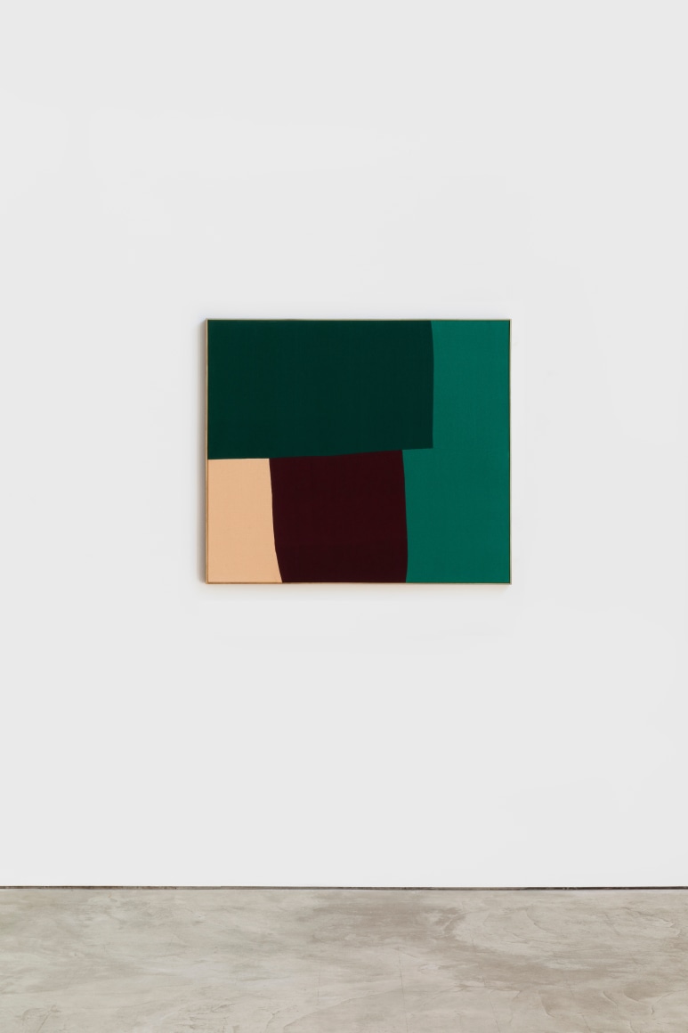 Ethan Cook Untitled, 2019 Hand woven cotton and linen, framed 35 x 40 in 88.9 x 101.6 cm (ECO19.007)