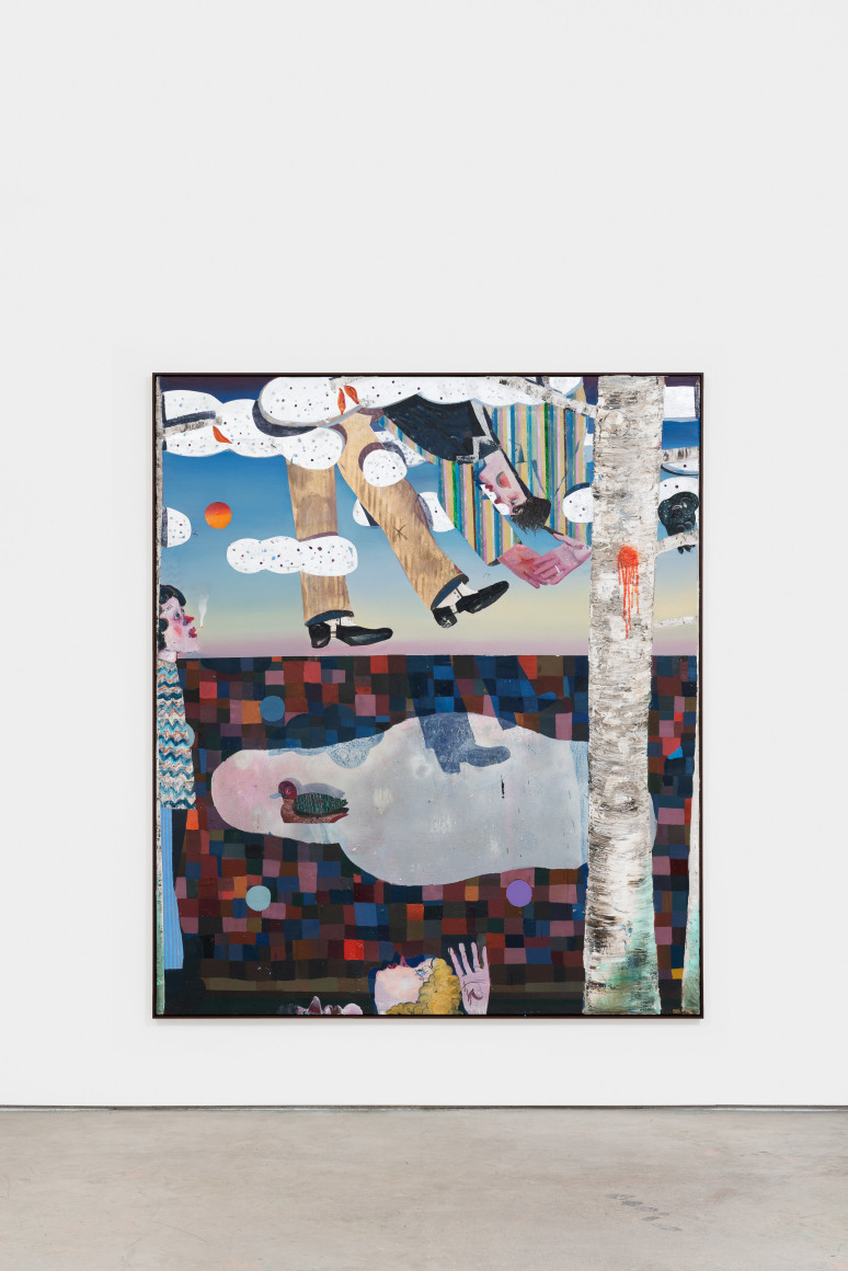 Pieter Jennes reflections: tips and clues, 2022 Oil and glitter on canvas 78 3/4 x 66 7/8 in 200 x 170 cm (PJE22.008)