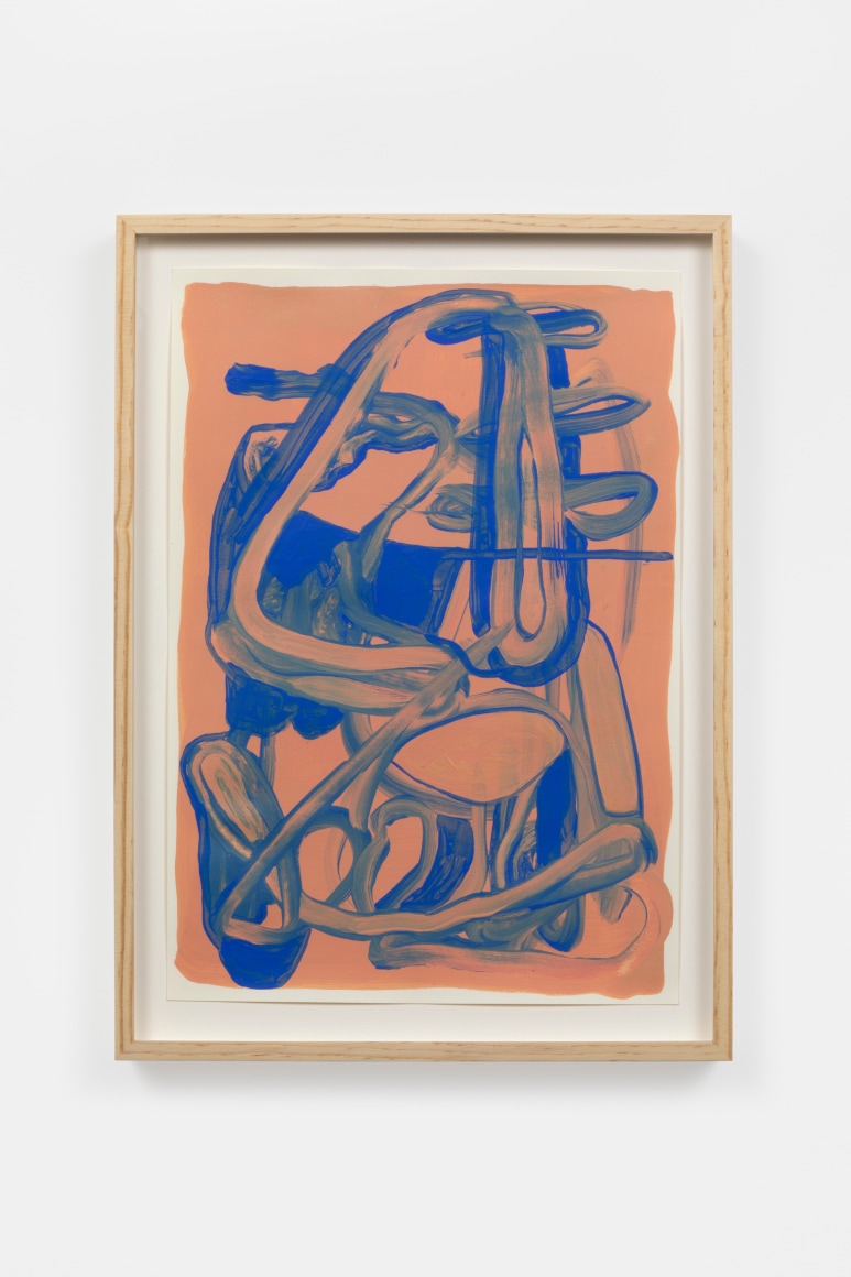 Jana Schröder PAP ARM XS 4, 2021 Acrylic on paper 11 3/4 x 8 1/8 in 29.8 x 20.6 cm (JSR21.039)