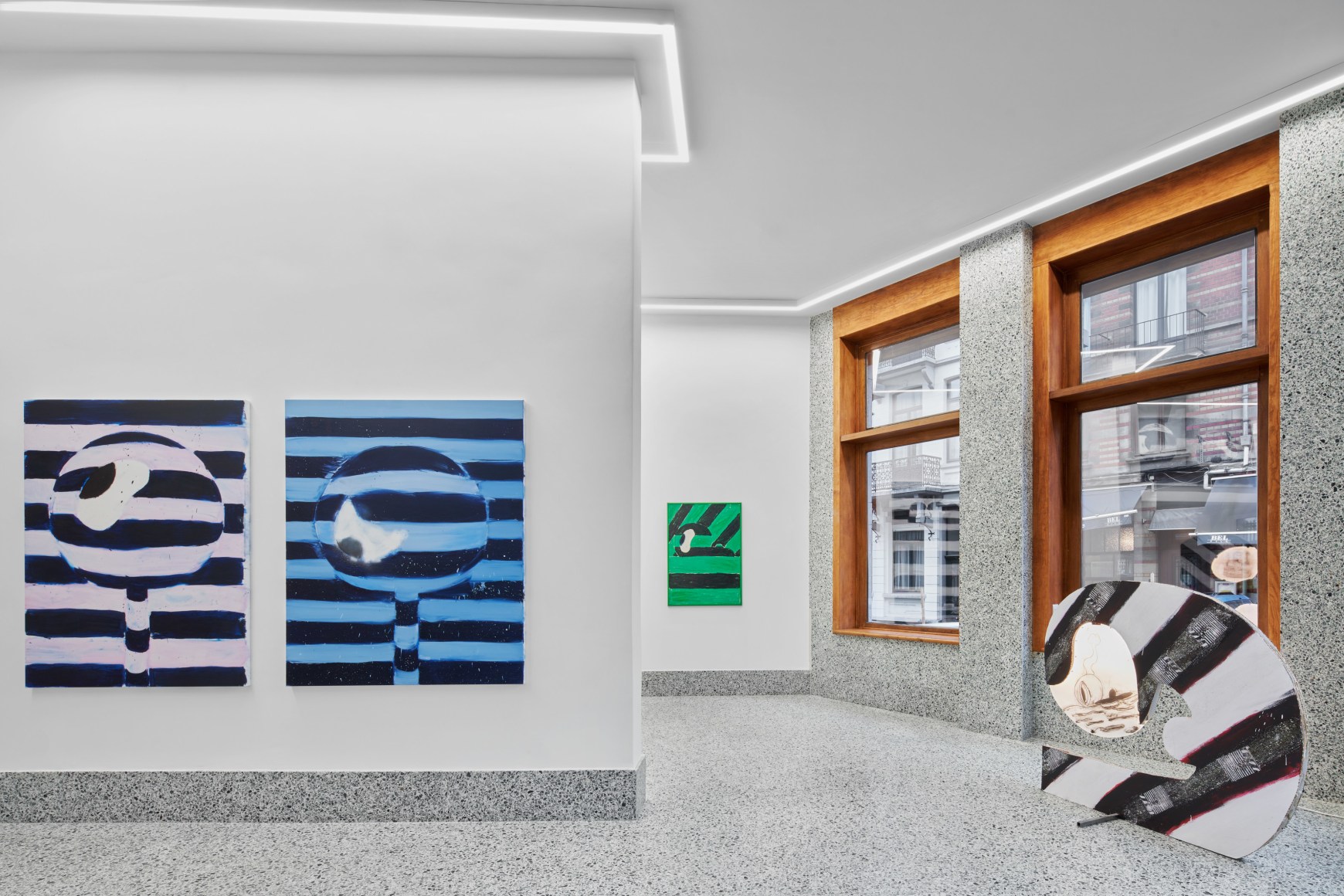 Installation View of Nel Aerts, Coclopie, (January 14 - February 17, 2023). Nino Mier Gallery, Brussels Annex.