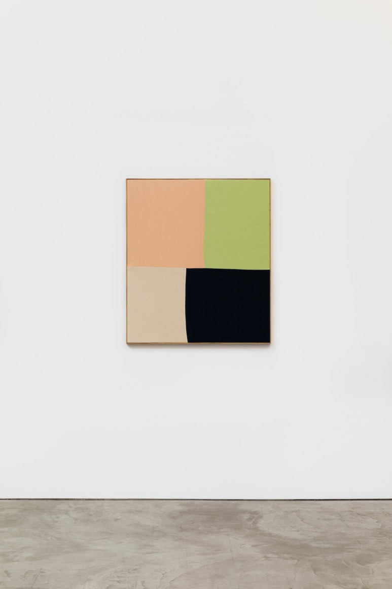 Ethan Cook Untitled, 2019 Hand woven cotton and linen, framed 40 x 35 in 101.6 x 88.9 cm (ECO19.006)