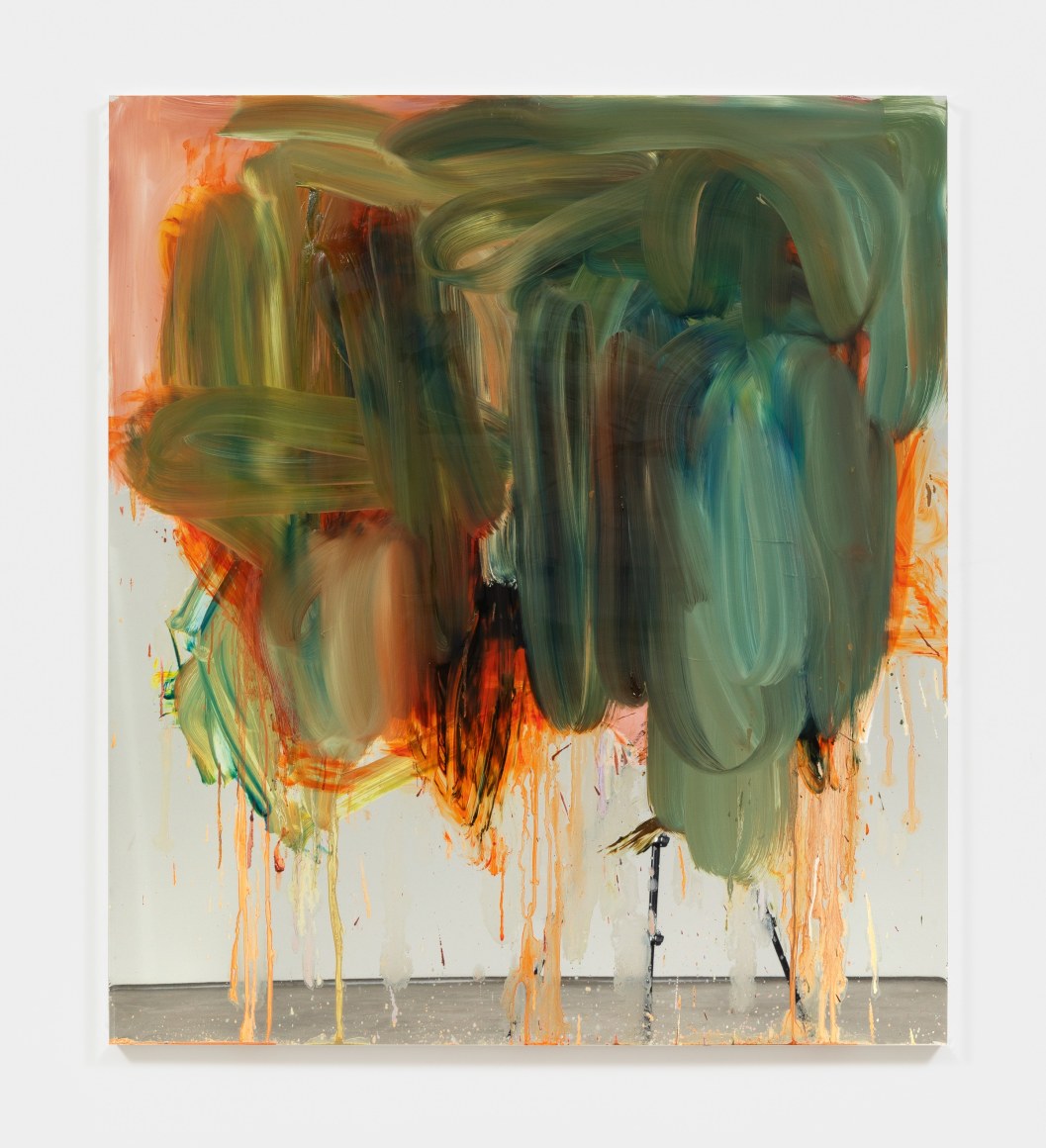 Peter Bonde MIRROR BOY, 2021 Oil on mirror foil 51 1/8 x 45 1/4 in 130 x 115 cm (PB21.025)
