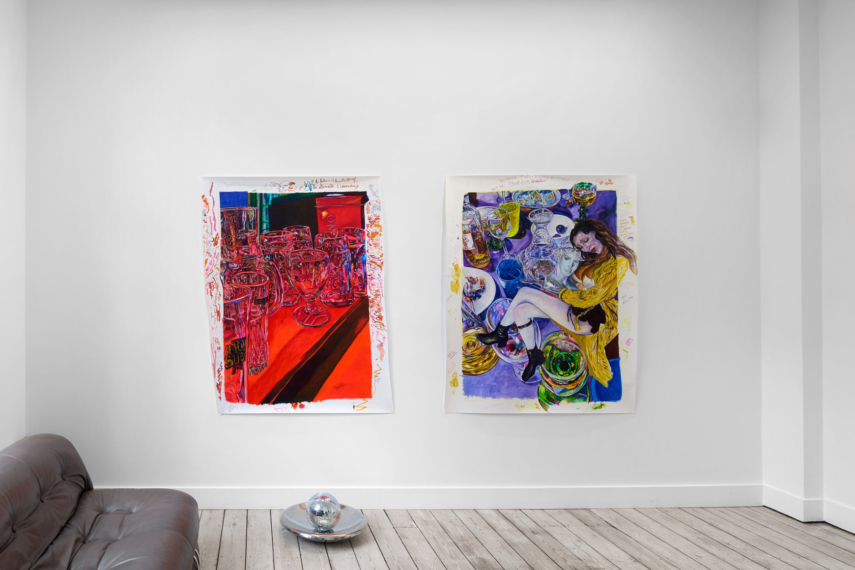 Installation view of Giulia Messina, The statue kissed me but no one was looking at us, Nino Mier Gallery, Brussels, June 13 – July 19, 2025