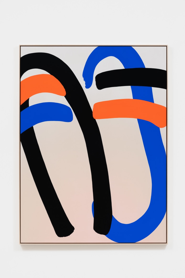 Cornelia Baltes Odi, 2022 Acrylic on canvas 76 1/8 x 56 1/2 x 2 1/2 in - framed 193.4 x 143.5 x 6.3 cm - framed (CBA22.002)