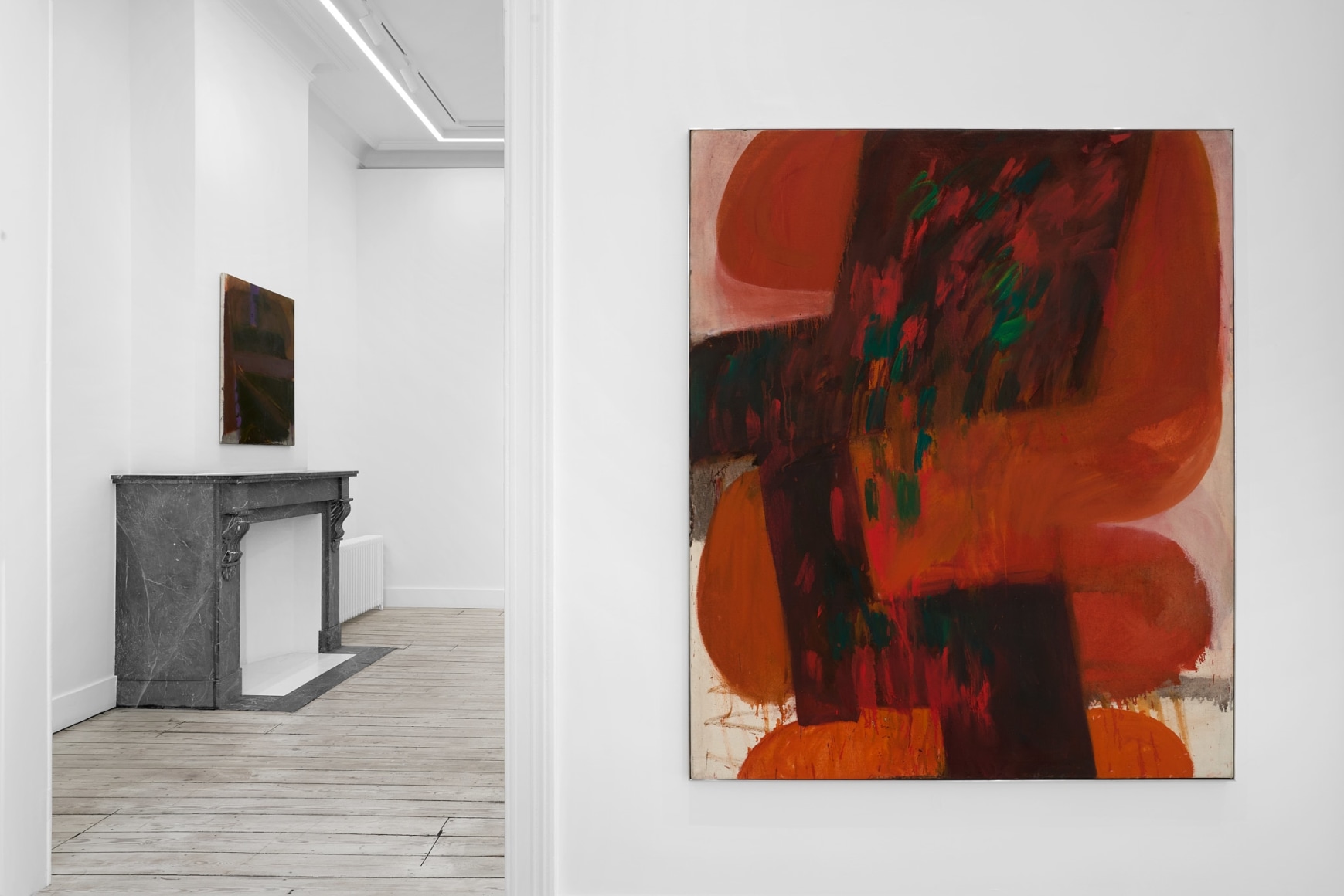 Installation view of Albert Irvin, Albert Irvin: Early Works from the '60s, Nino Mier Gallery, Brussels, October 24 – December 20, 2025