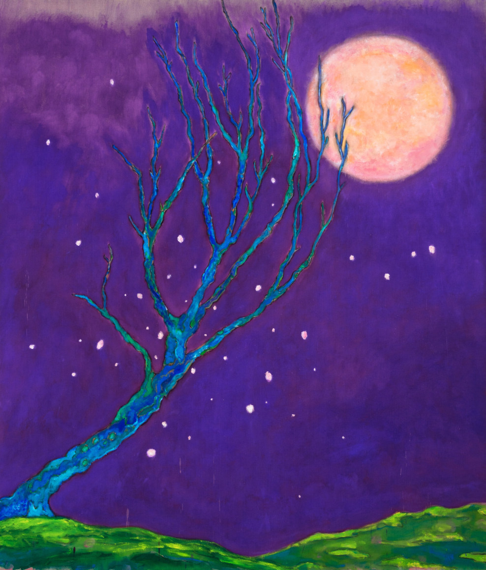 Kasper Sonne Falling Leaves, 2023 Oil on linen 84 x 72 in 213.4 x 182.9 cm (KSO23.004)