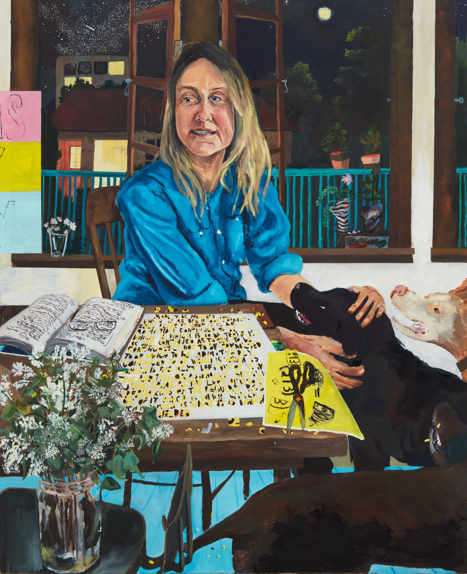 Celeste Dupuy-Spencer Eve Fowler, 2018 Oil on linen 48 x 39 in 121.9 x 99.1 cm (CDS18.003)