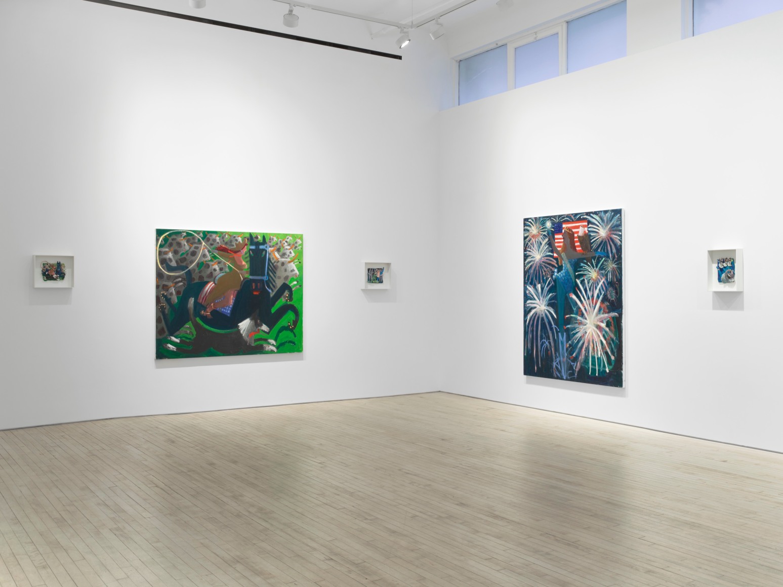 Installation view of Kyle Staver, The Greatest Show on Earth, Nino Mier Gallery, Tribeca, November 7 &ndash; December 16, 2025