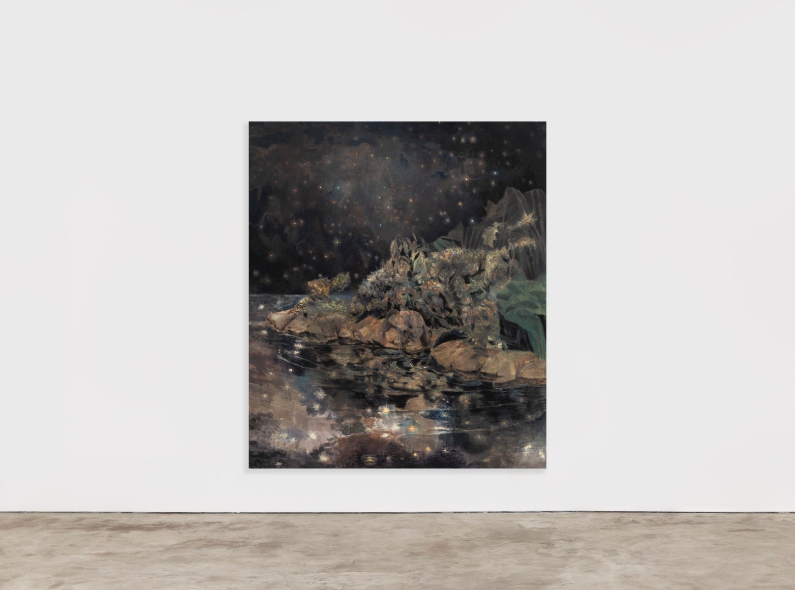 Marin Majic Night cap, 2022 Oil color and color pencil on linen 82 1/2 x 71 in 209.6 x 180.3 cm (MMA22.031)