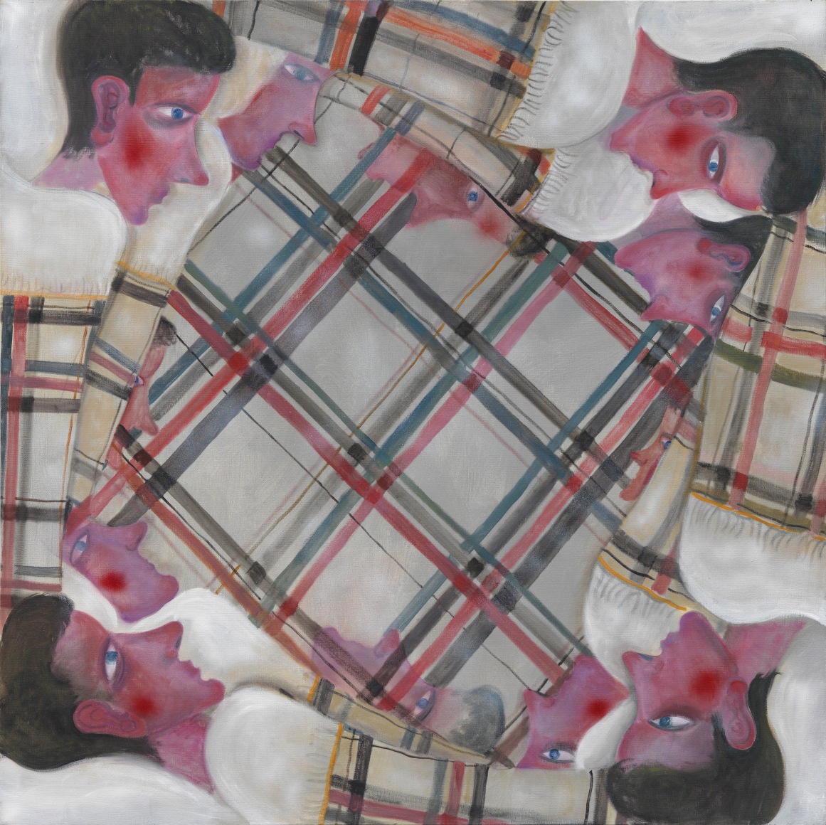 Tomasz Kowalski Look Over Your Shoulder (Fever), 2012 Oil on canvas 59 1/8 x 59 1/8 in 150 x 150 cm (TKO19.011)
