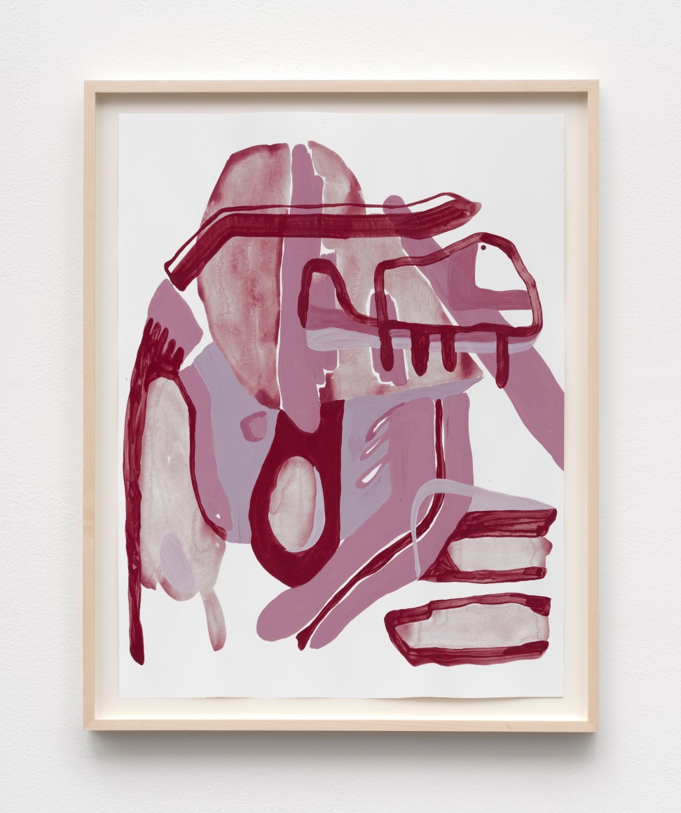 Jana Schröder BORD M2, 2023 Acrylic on paper 28 1/4 x 22 1/4 in (framed) 71.8 x 56.5 cm (framed) (JSR24.005)