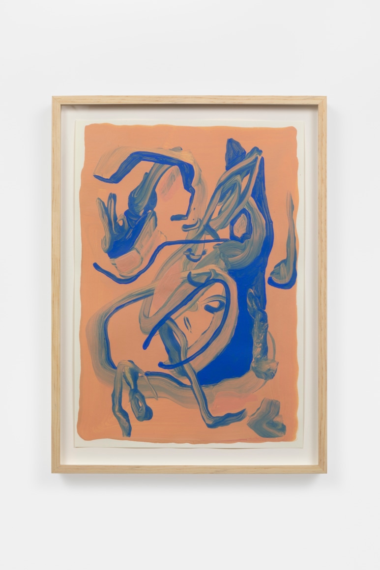 Jana Schröder PAP ARM XS 6, 2021 Acrylic on paper 11 3/4 x 8 1/8 in 29.8 x 20.6 cm (JSR21.037)