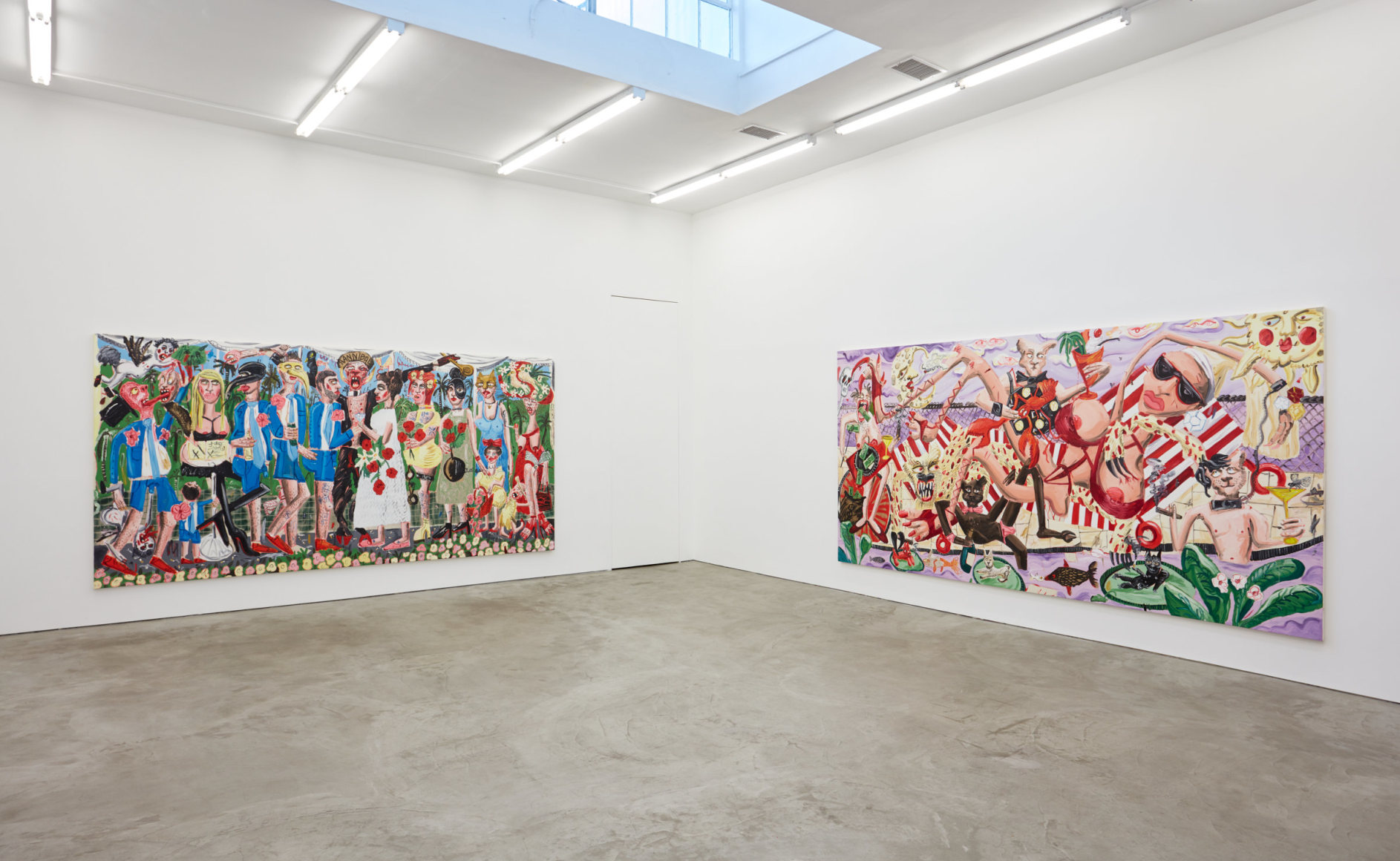 Installation View of "Truffle Butter" and "Hollyweed"
