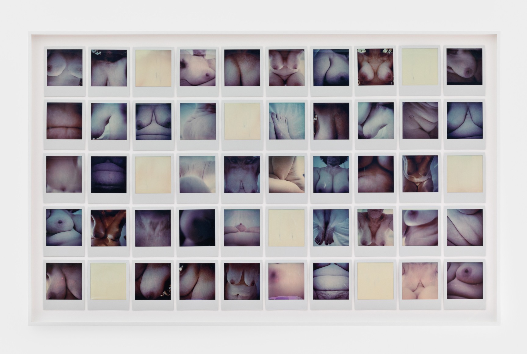 Polly Borland Untitled, 2021 50 Polaroids, framed 24 3/4 x 39 3/4 in (framed) 62.9 x 101 cm (framed) (PBO21.001)