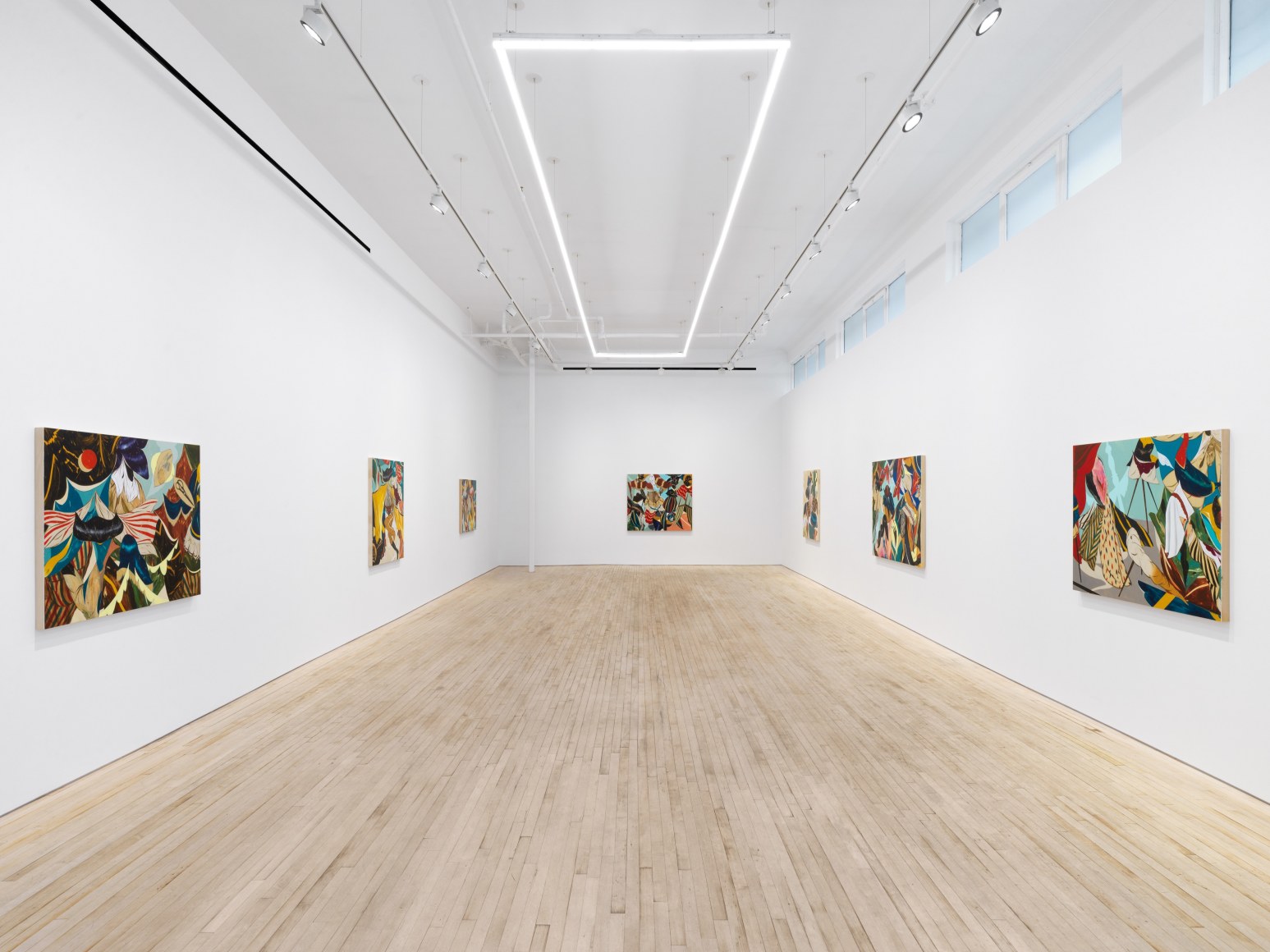Installation view of Kenichi Hoshine, And There Came a Storm Beneath a Cutthroat Moon, Nino Mier Gallery, Tribeca, May 16 – June 14, 2025