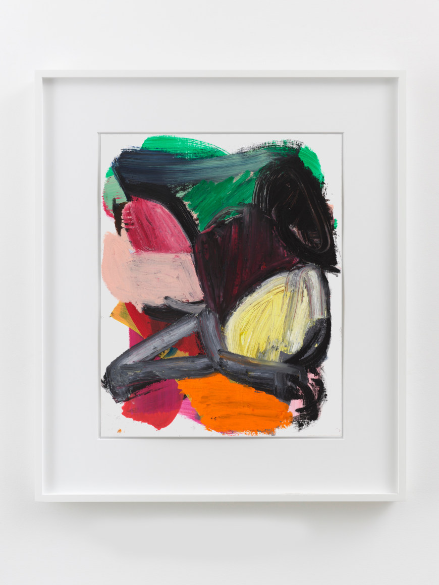 Liliane Tomasko JANUARY 17 ELEMENTAL, 2022 Acrylic and oil stick painting on canvas paper 28 5/8 x 24 5/8 in (framed) 72.7 x 62.5 cm (framed) (LTO22.007)