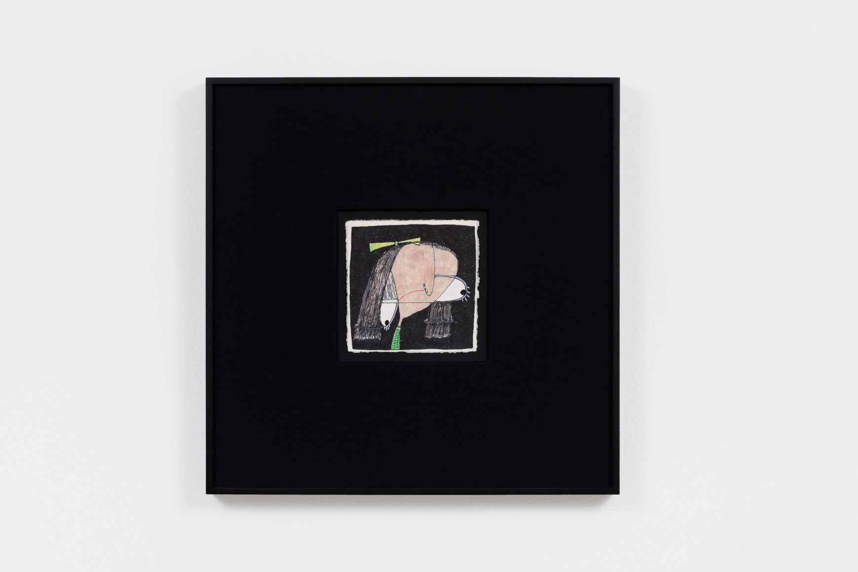 Rafa Macarrón Untitled (Niñas), 2021 Mixed media on paper 19 x 19 in (framed) 48.3 x 48.3 cm (framed) (RMA21.019)