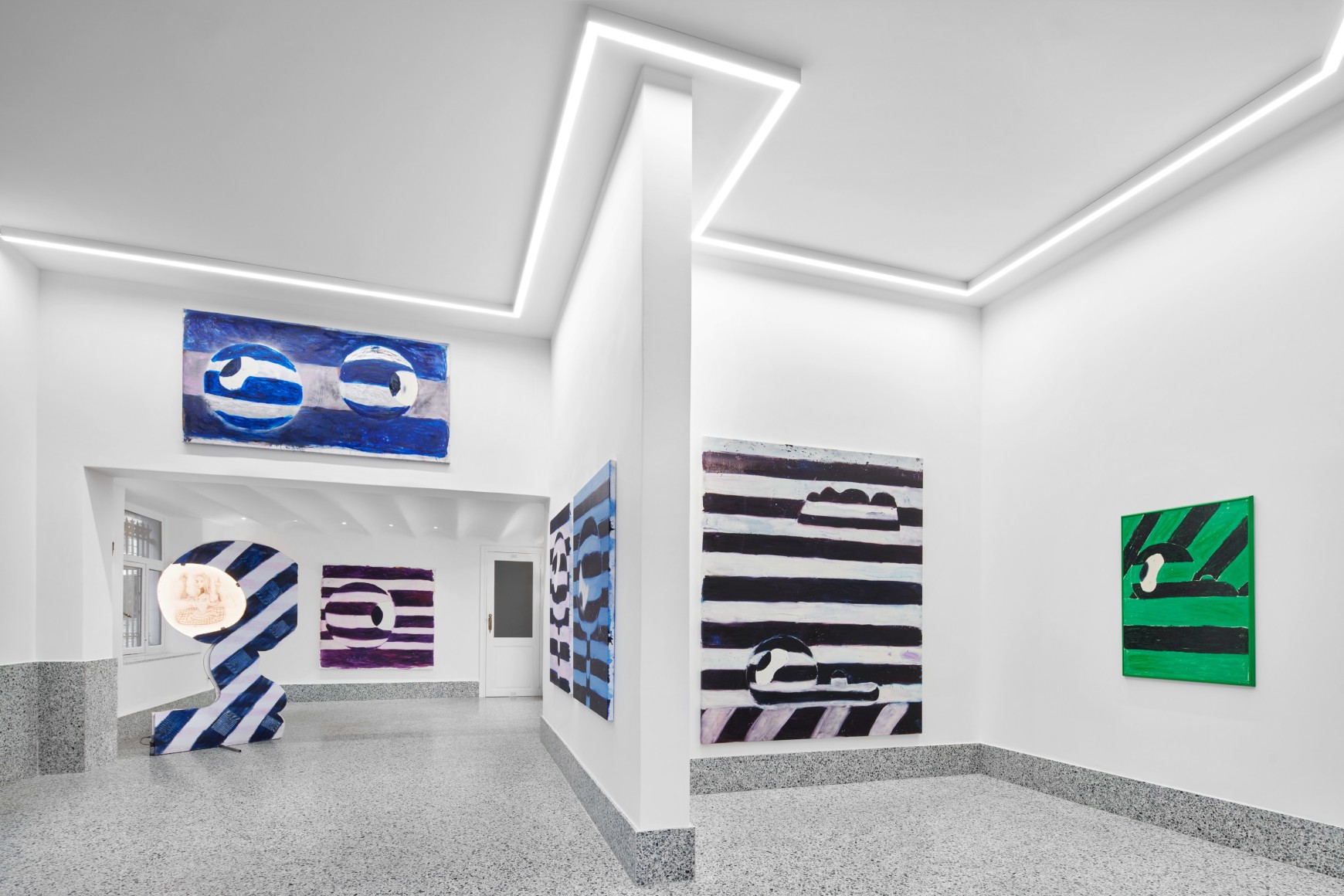 Installation View of Nel Aerts, Coclopie, (January 14 - February 17, 2023). Nino Mier Gallery, Brussels Annex.