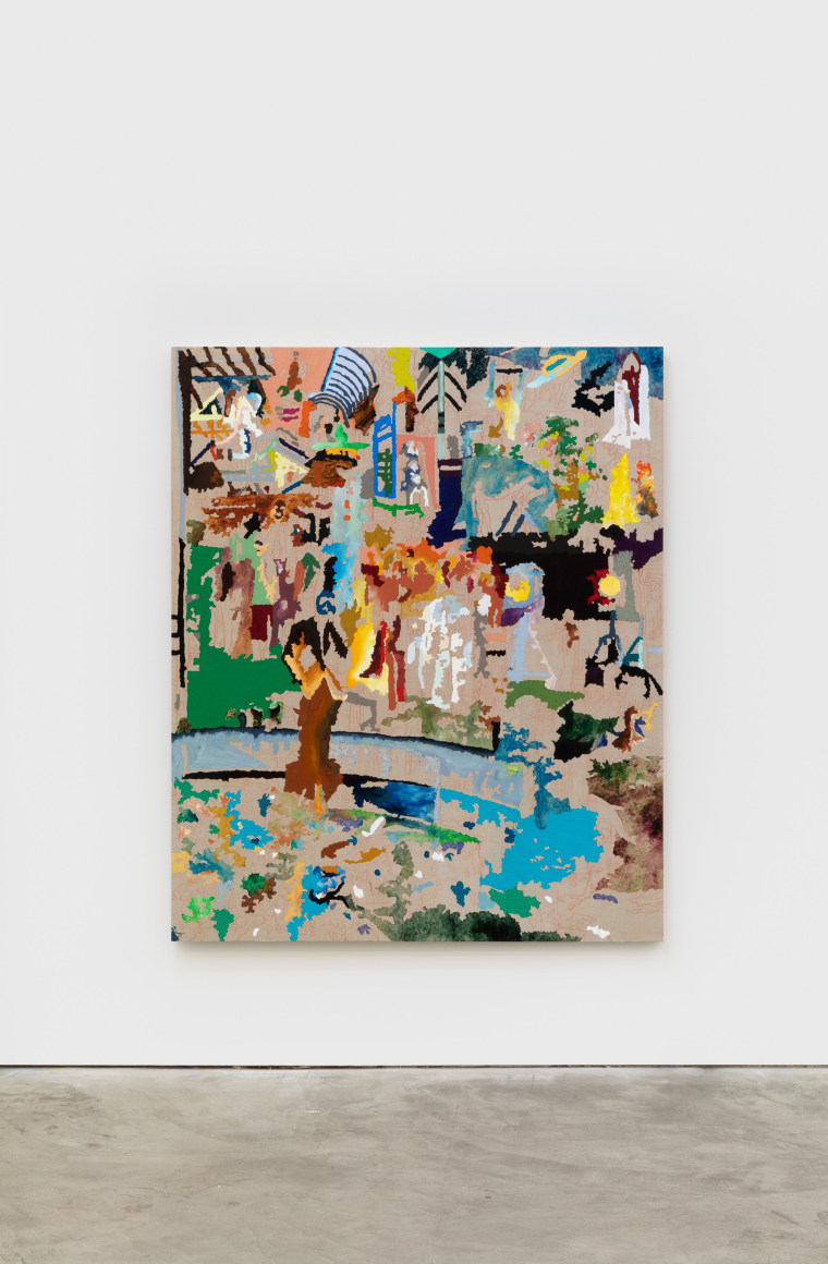 Cindy Phenix Fluidity Will End the Apocalypse, 2020 Oil and pastel on linen 72 x 60 in 182.9 x 152.4 cm (CP20.006)