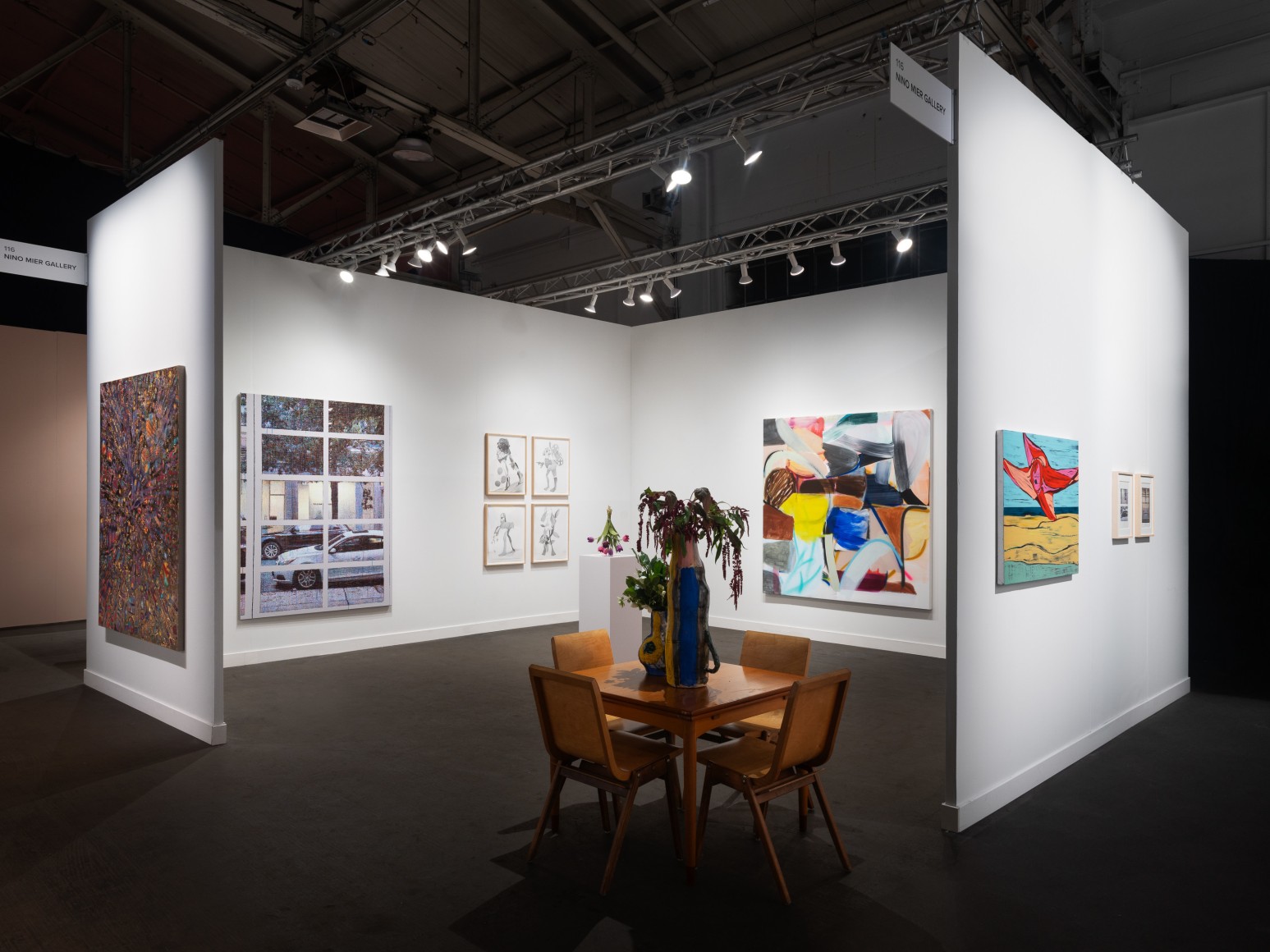 Installation view of Group presentation, FOG Design+Art, January 18-21, 2024, Nino Mier Gallery.