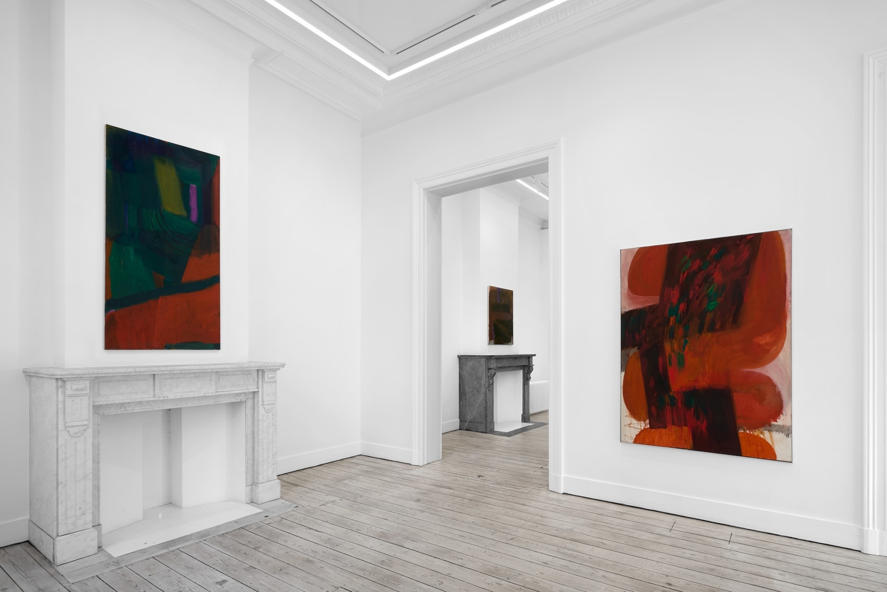 Installation view of Albert Irvin, Albert Irvin: Early Works from the '60s, Nino Mier Gallery, Brussels, October 24 – December 20, 2025
