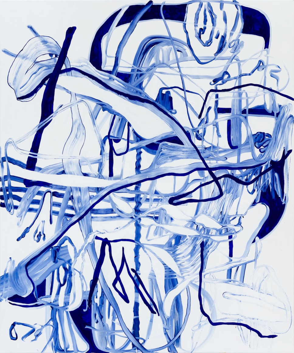 Jana Schröder NEUROSOX B L7, 2021 Oil on canvas 94 1/2 x 78 3/4 in 240 x 200 cm (JSR21.044)