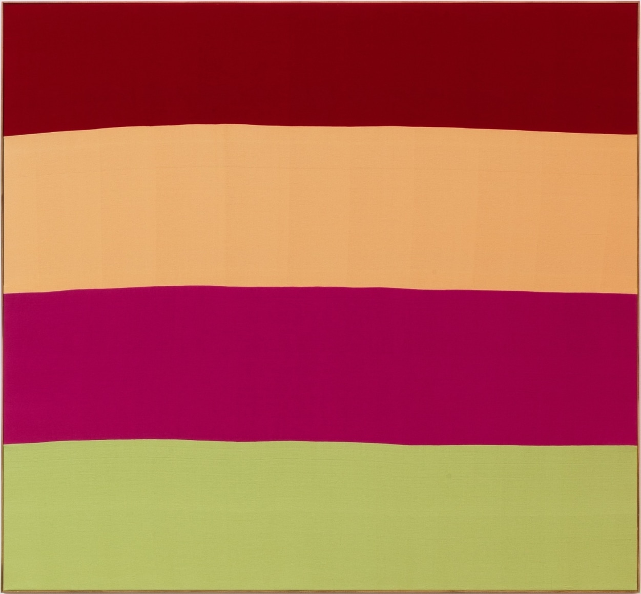 Ethan Cook Untitled, 2019 Handwoven cotton and linen in artist's frame 76 x 82 in (framed) 193 x 208.3 cm (framed) (ECO19.003)