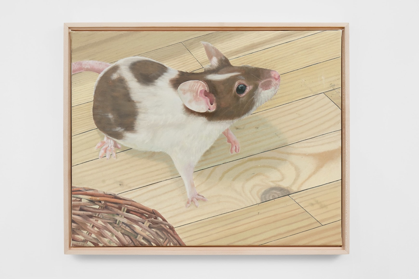 Michael Cline Vast Active Living Intelligence System, 2022 Oil on linen 17 1/8 x 21 1/8 x 1 3/8 in (framed) 43.5 x 53.6 x 3.5 cm (framed) (MCL22.008)