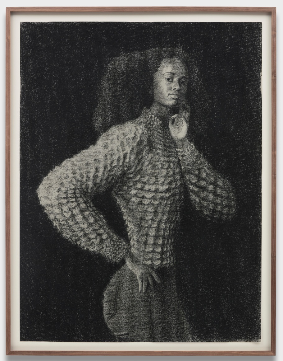 Jansson Stegner Emaani II, 2020 Chalk on paper 48 x 36 in 121.9 x 91.4 cm (JAS20.006)