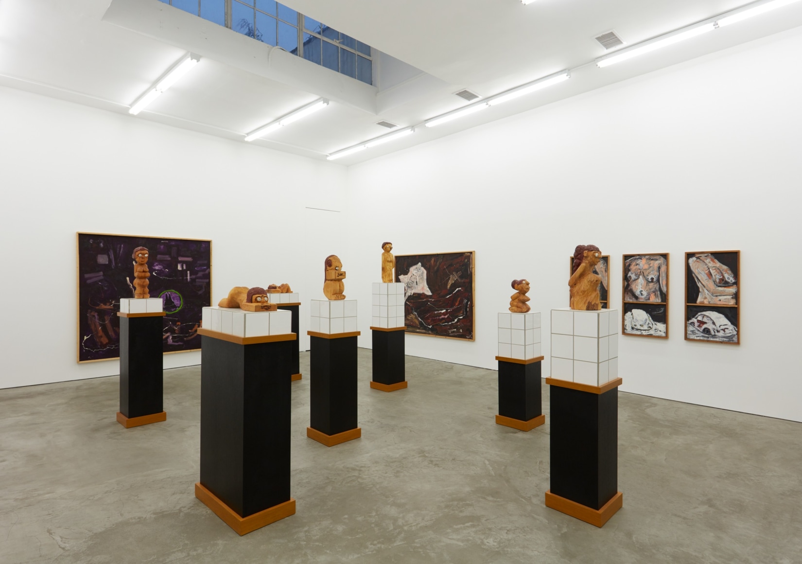 Installation View of "Damenbad KPX" series of sculptures from a Right Angle