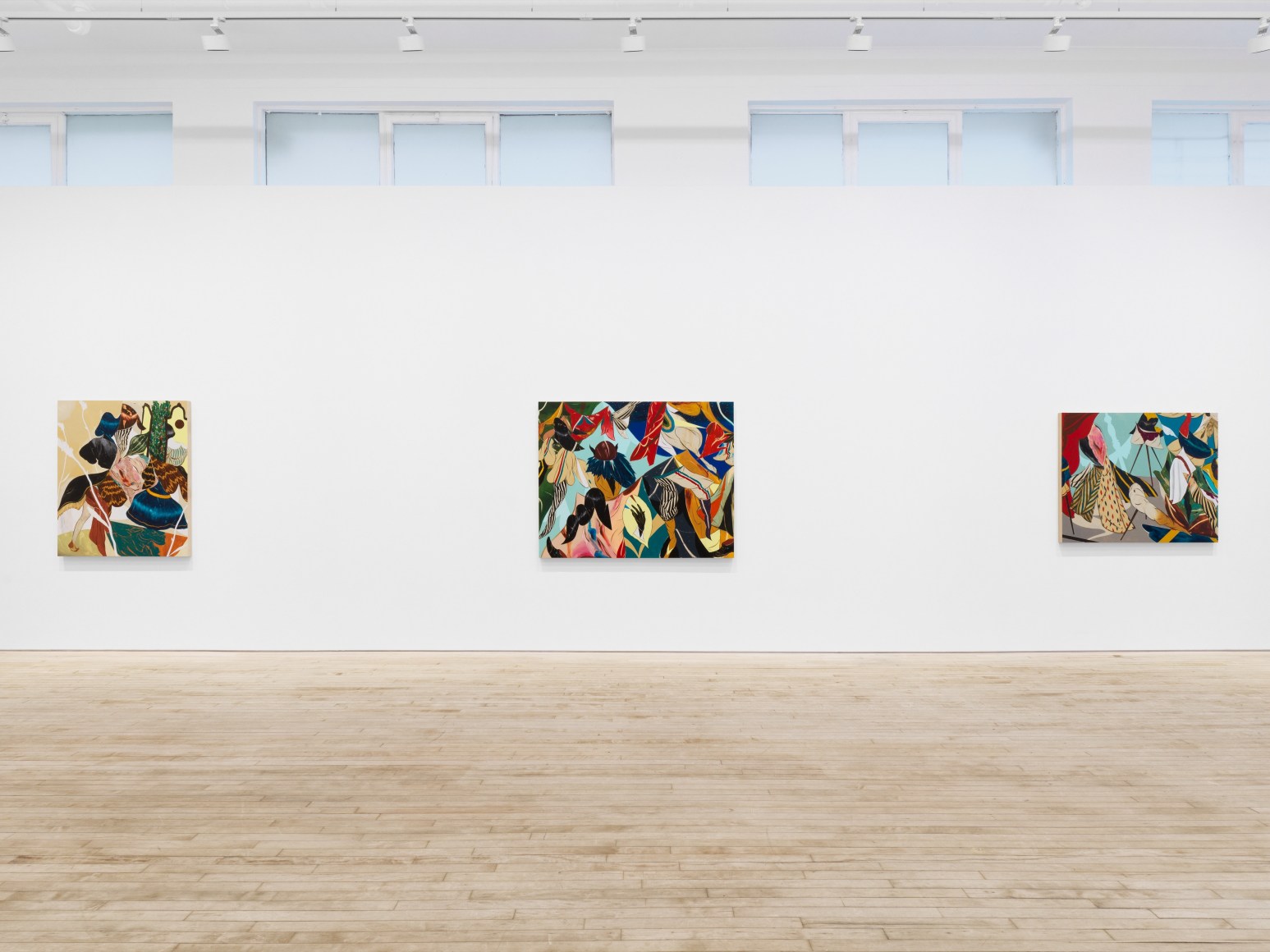 Installation view of Kenichi Hoshine, And There Came a Storm Beneath a Cutthroat Moon, Nino Mier Gallery, Tribeca, May 16 – June 14, 2025