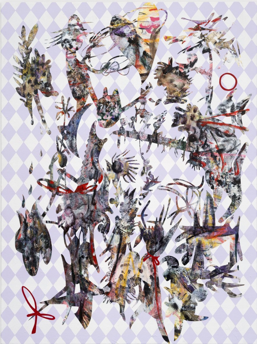 Ana Villagomez Valentine Too, 2025 Signed, titled, and dated on verso Acrylic and flashe on canvas 40 x 30 in 101.6 x 76.2 cm (AVI25.004)