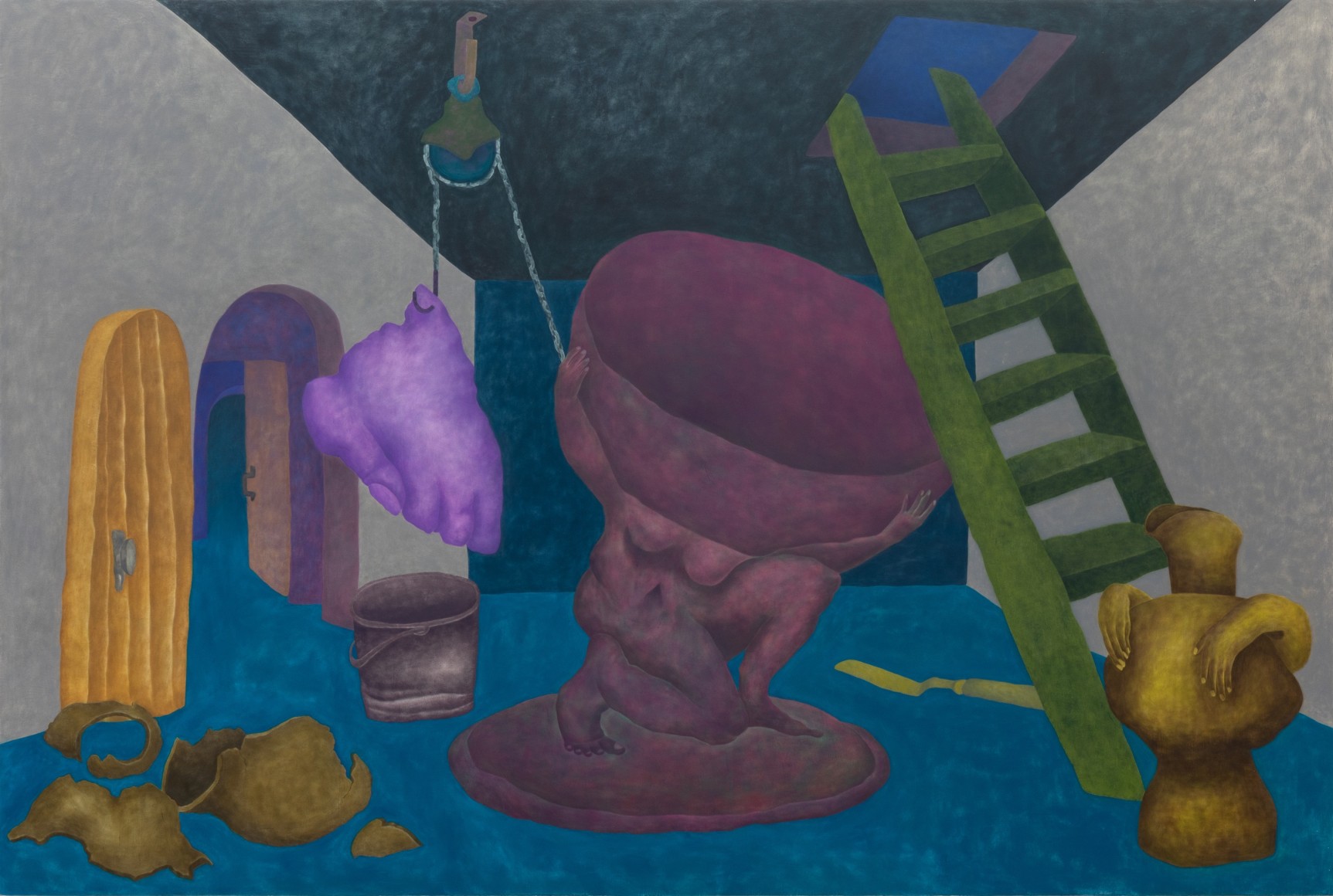 Ginny Casey, Escape Plan (Attic Door), 2019