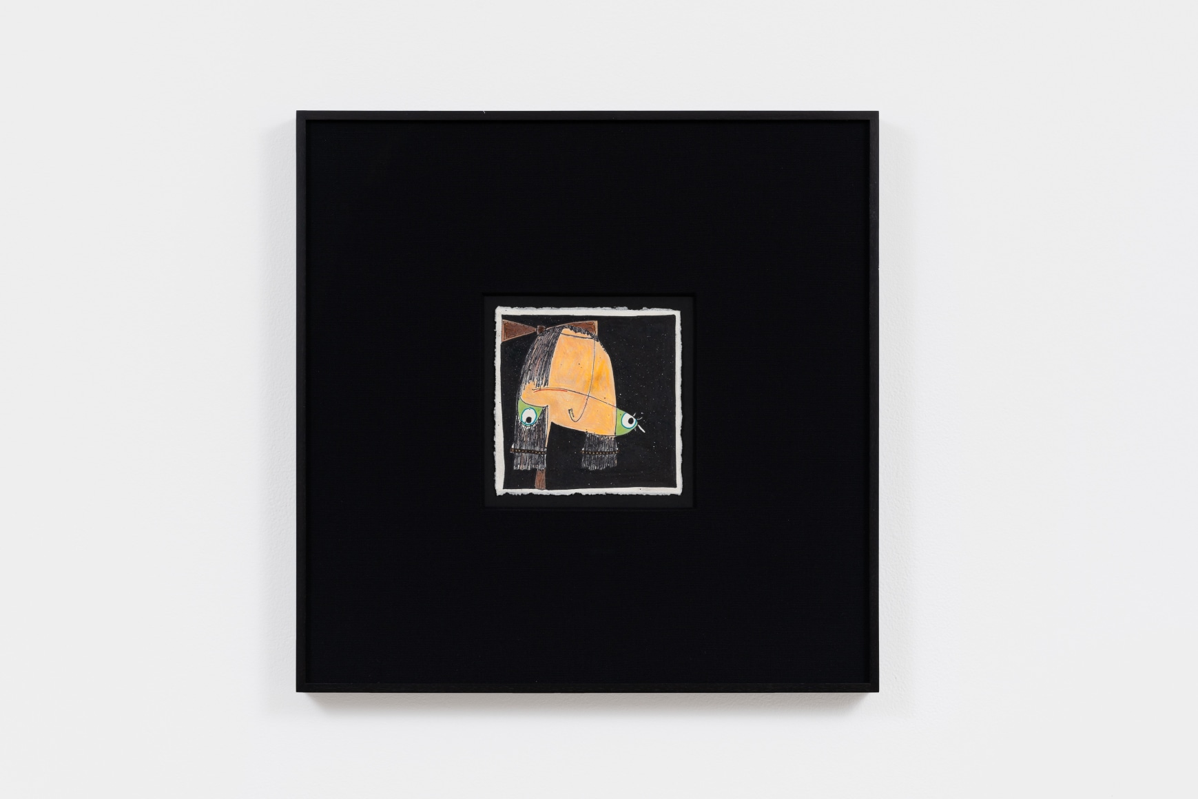 Rafa Macarrón Untitled (Niñas), 2021 Mixed media on paper 19 x 19 in (framed) 48.3 x 48.3 cm (framed) (RMA21.031)