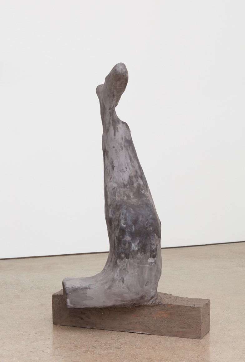 Blair Saxon-Hill Each of Us, Briefly Gorgeous, 2018 Wood, pigmented hydrocal, cement, wire 46 x 18 1/2 x 28 in 116.8 x 47 x 71.1 cm (BSH18.036)