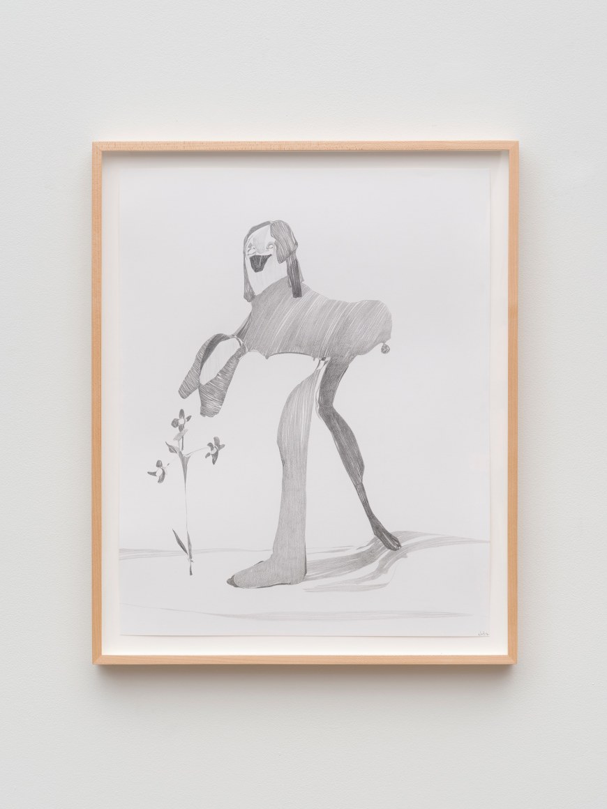 Nicola Tyson Graphite Drawing #14, 2014 Graphite on paper 26 3/4 x 21 3/4 x 1 1/2 in (framed) 67.94 x 55.24 x 3.81 cm (framed) (NTY23.018)