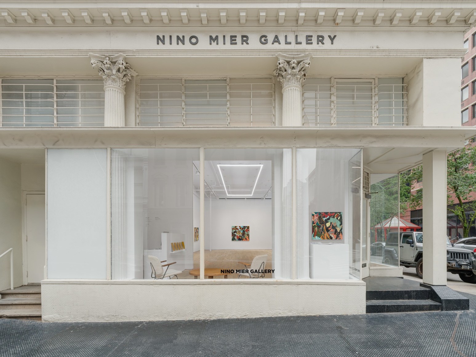 Installation view of Kenichi Hoshine, And There Came a Storm Beneath a Cutthroat Moon, Nino Mier Gallery, Tribeca, May 16 – June 14, 2025