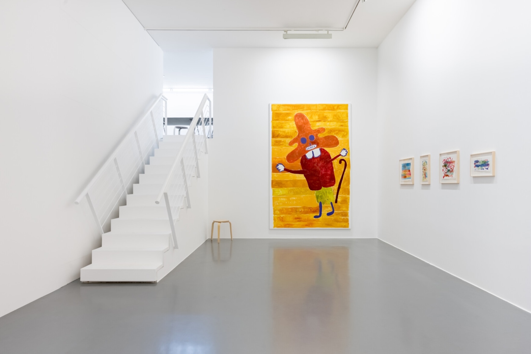 Installation view of André Butzer, Maikäfer flieg!, (January 28 - March 19, 2023), Kunstverein Friedrichshafen. Photo: Kilian Blees