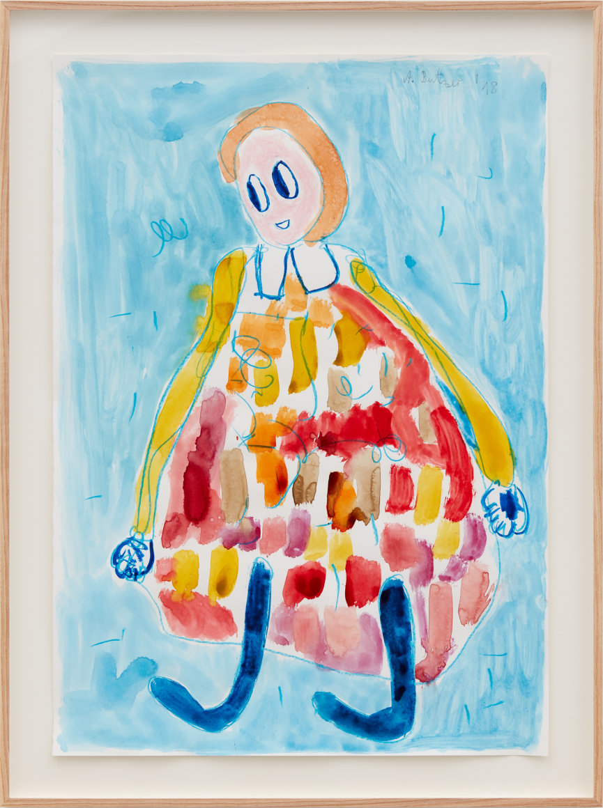 André Butzer Untitled, 2018 Watercolor on paper 23 5/8 x 16 1/2 in 60 x 42 cm (AB18.010)